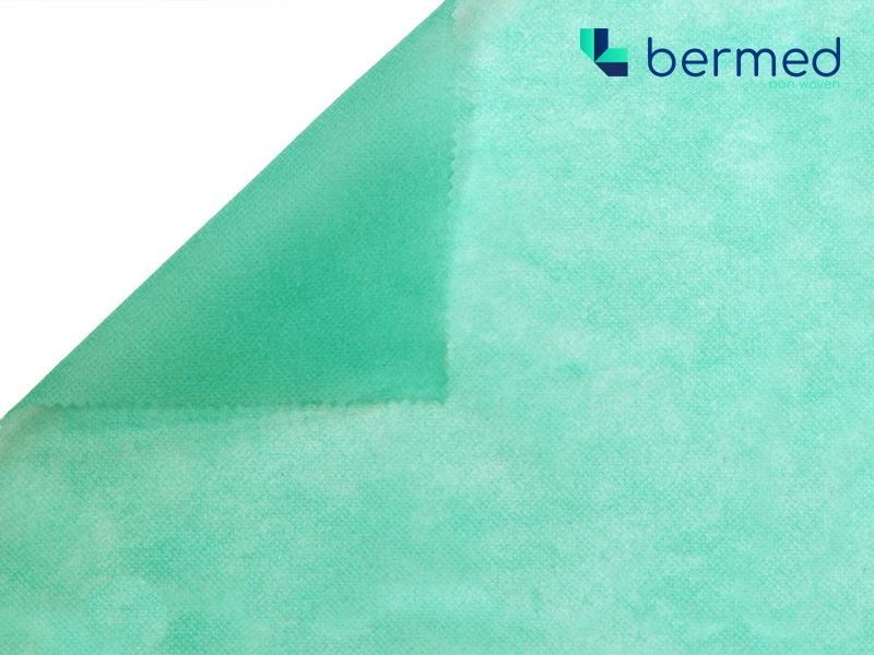 PP NONWOVEN     FABRICS   40 G/M2 MEDICAL GREEN 160 CM 400 MB