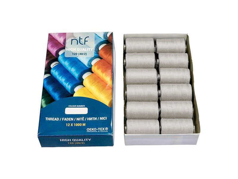 POLYESTEROVÉ NITĚ NTF 40/2BÉŽOVÝ PASTEL A864  1000 m x 12 ks