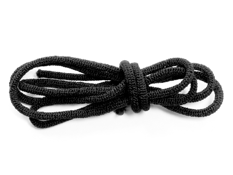 GUMMIKORDEL 2 MM SCHWARZ 580    POLYESTER 2050 LM