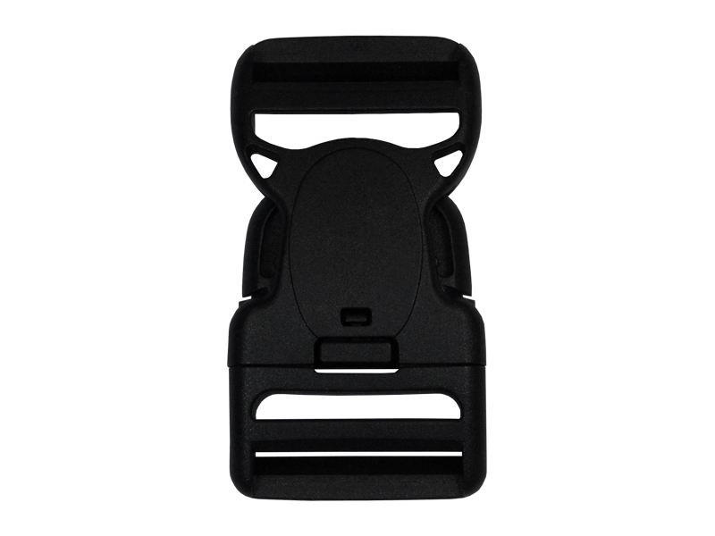 Plastic buckle 38 mm jagna  black 25 pcs