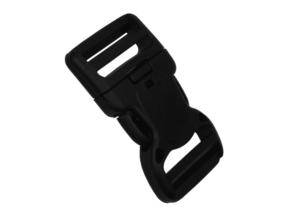 Klamra plastikowa 38x89 mm Jagna czarna