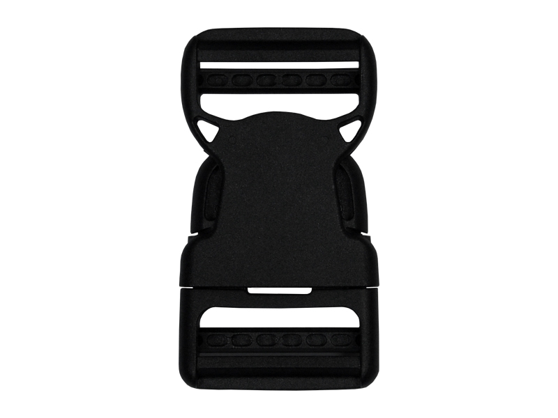 Plastic buckle 38 mm jagna  black 25 pcs