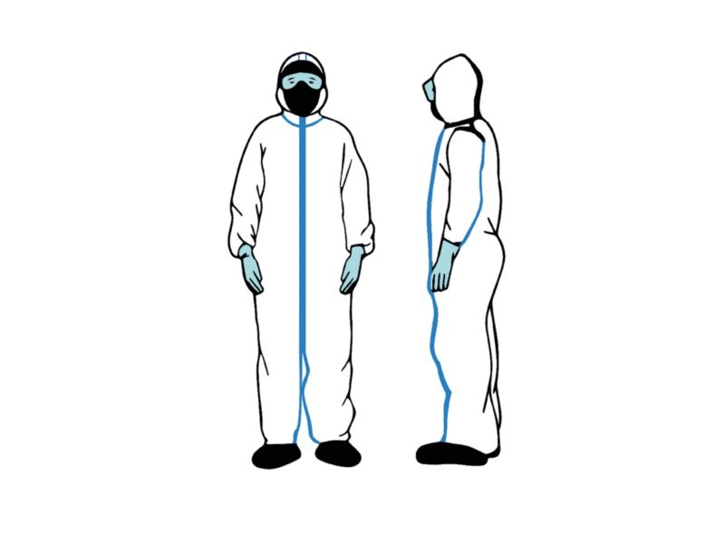 COVERALL,  WHITE - XL (cat.III 3/4)