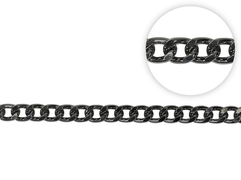 Metal chain 2117 black nickel