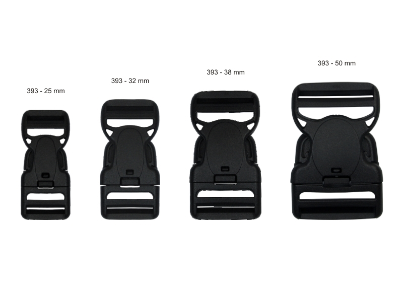 Plastic buckle 50 mm jagna black 25 pcs