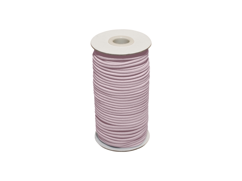 Gummikordel 2 mm hellrosa 552 polyester 50 lm