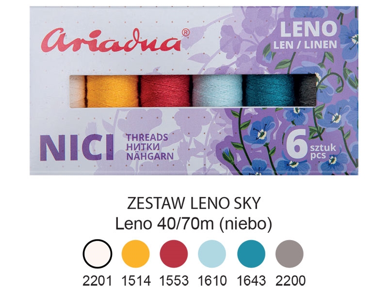Nici szwalnicze zestaw leno sky Leno 40