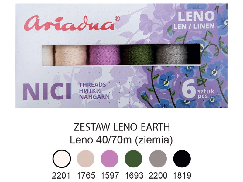 THREADS LENO 40 EARTH 70 M x 6 PCS.