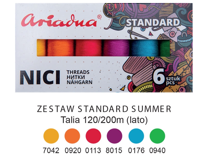 ŠICÍ  NITĚ TALIA 120 SUMMER 200 MB 6 ks