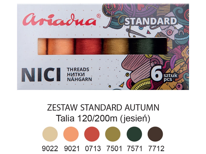 ŠICÍ  NITĚ TALIA 120 AUTUMN 200 MB 6 ks