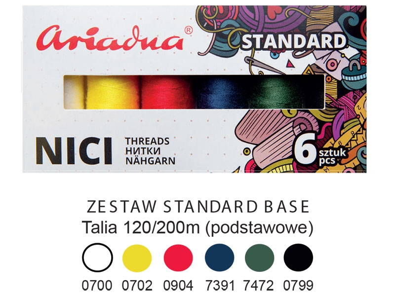 THREADS ARIADNA TALIA 120&nbspBASE 200 MB&nbsp6 PCS.