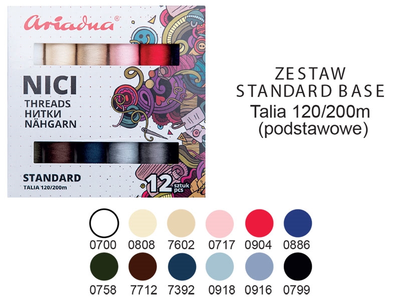 ŠICÍ  NITĚ TALIA 120 BASE 200 MB&nbsp12 ks