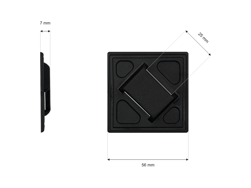 Luggagetape holder black 200 pcs