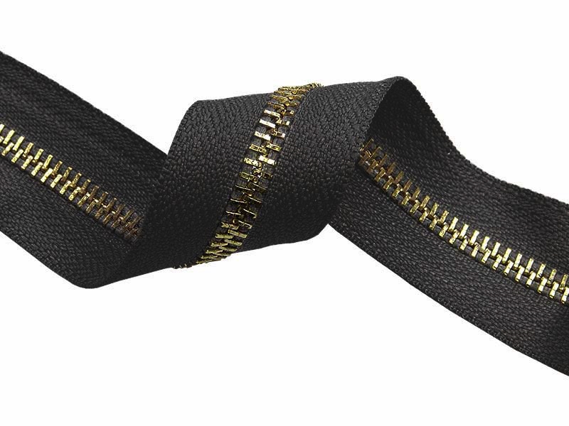 Metall-Reißverschlussleiste 5 (301) graphitgold glänzend