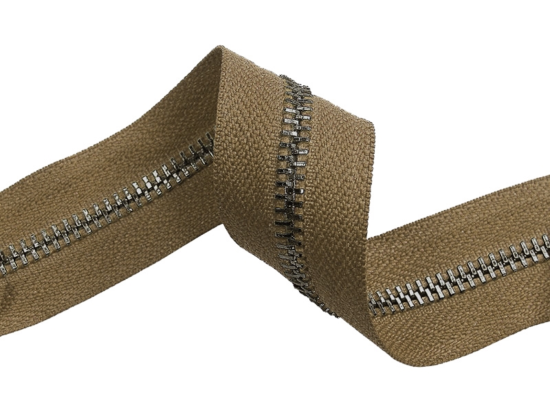 Metal slider strap 5 (894) dark beige glossy nickel