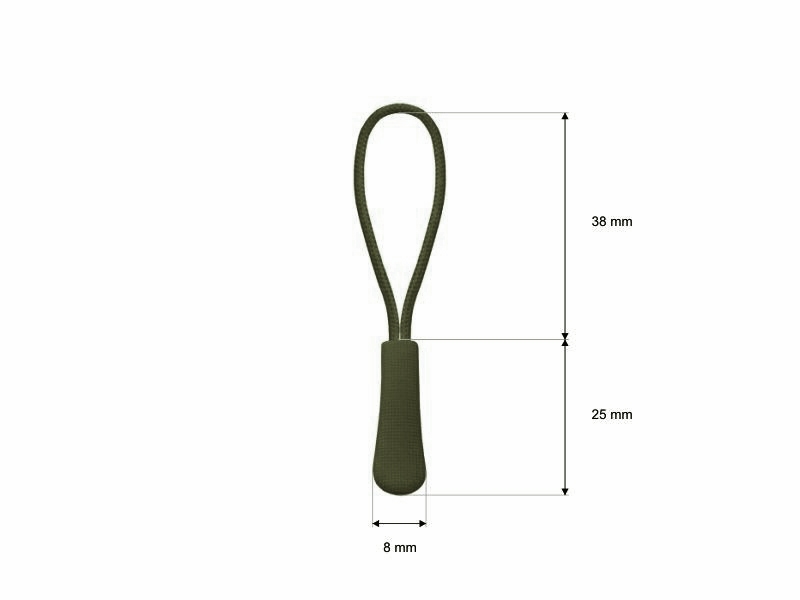 STRING  DECORATIVE PULLER 305&nbspOLIVE 100 PCS