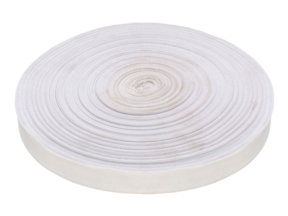 Grosgrain ribbon 25 mm / 0,40 mm white (501) - second quality