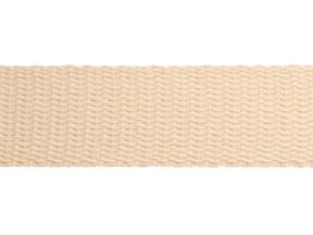Baumwollgurtband 30 mm / 1,8 mm ecru.