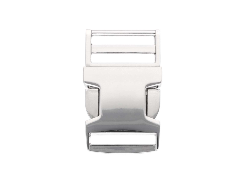 Gürtelschnalle aus metall 25 mm nickel 1 st.