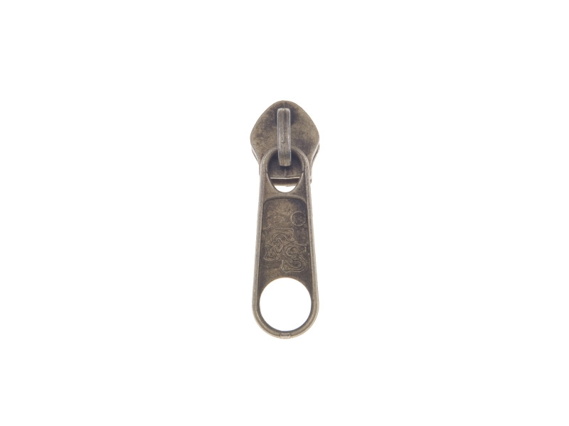 SCHIEBER FÜR  SPIRALREIßVERSCHLUSSBAND 5 NON LOCK ALTGOLD 100/500/1000 ST.