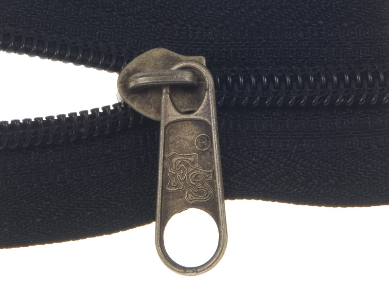 SLIDER FOR NYLON ZIPPER TAPES 5  NON LOCK OLD GOLD 100/500/1000 PCS