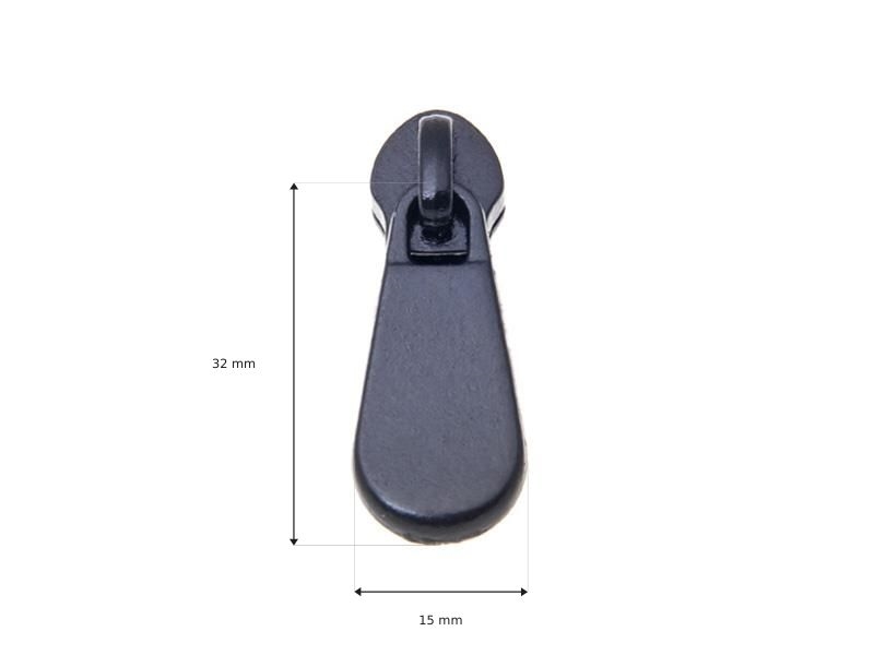 Suwak do taśmy suwakowej spiralnej 8 non lock (294-0007) czarny
