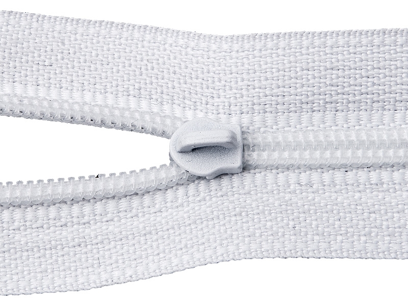 SLIDER FOR NYLON ZIPPER TAPES 3  NON LOCK WHITE 501 100/500 PCS