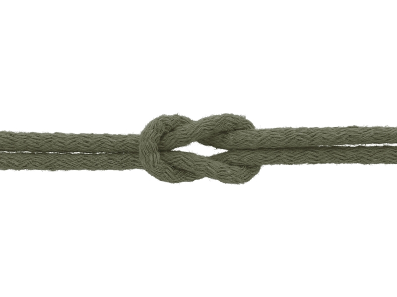 Sznurek bawełniany 7 mm oliwkowy (305)