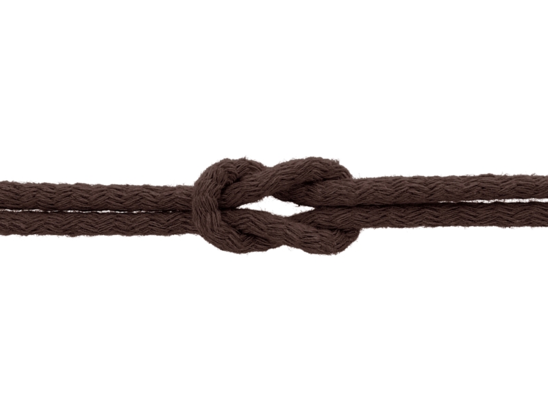 Cotton cord 7 mm dark brown (141)