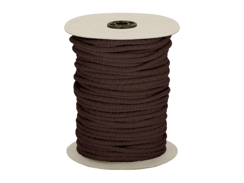 Cotton cord 7 mm dark brown (141)
