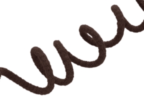 Cotton cord 7 mm dark brown (141)