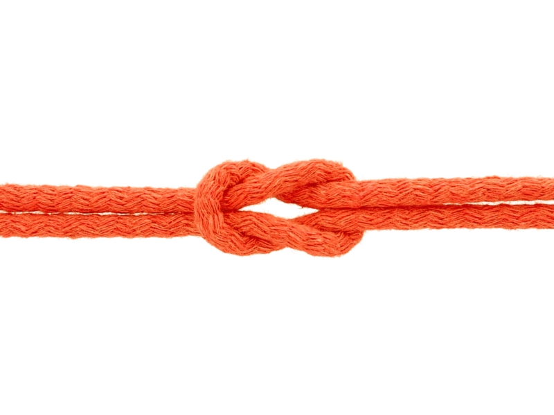Cotton cord 7 mm orange (053)
