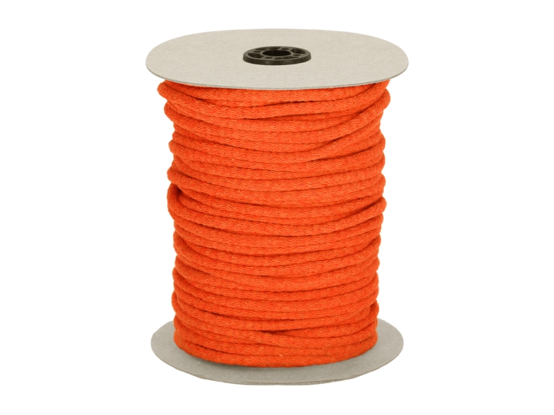 Bavlněná šňůra 7 mm oranžová (053) Bavlněná šňůra 7 mm oranžová (053)