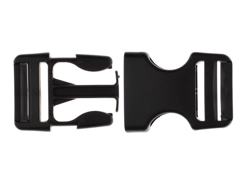 Plastic buckle 25 mm black 100 pcs