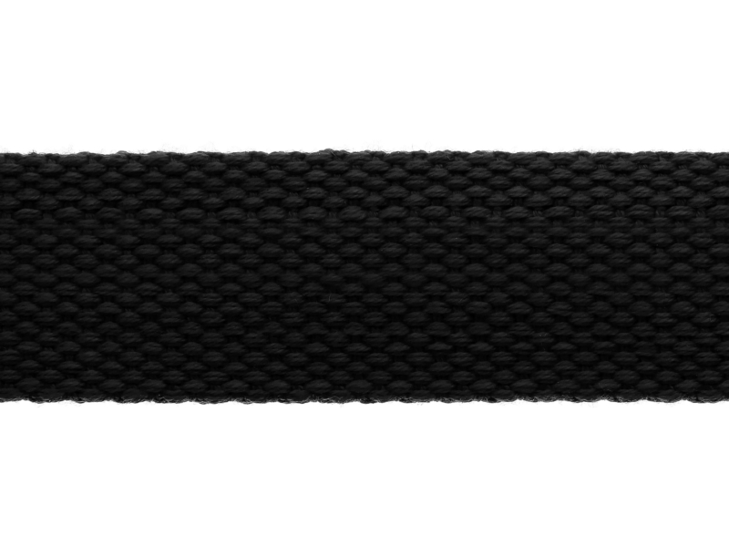 Polycotton tragband 2 mm schwarz 580 pp 50 yd