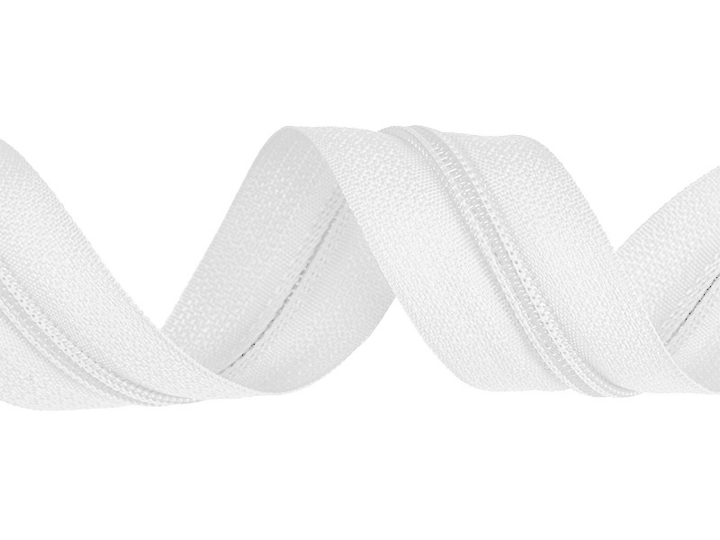 NYLON ZIPPER TAPE 5 (501) WHITE  200  MB