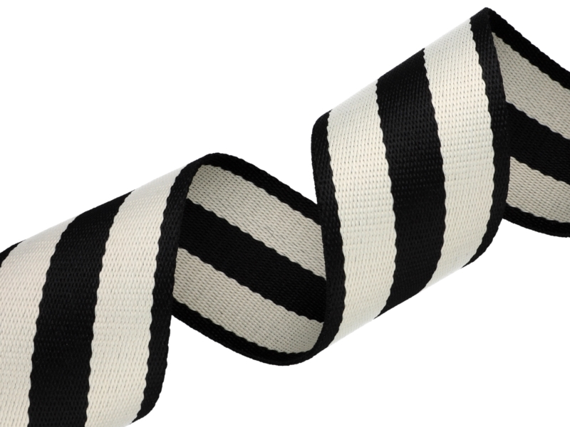 POLYCOTTON POPRUH  1,40 (+/- 0,05) MM (15) TMAVĚ MODRÁ A BÍLÁ 50 YD