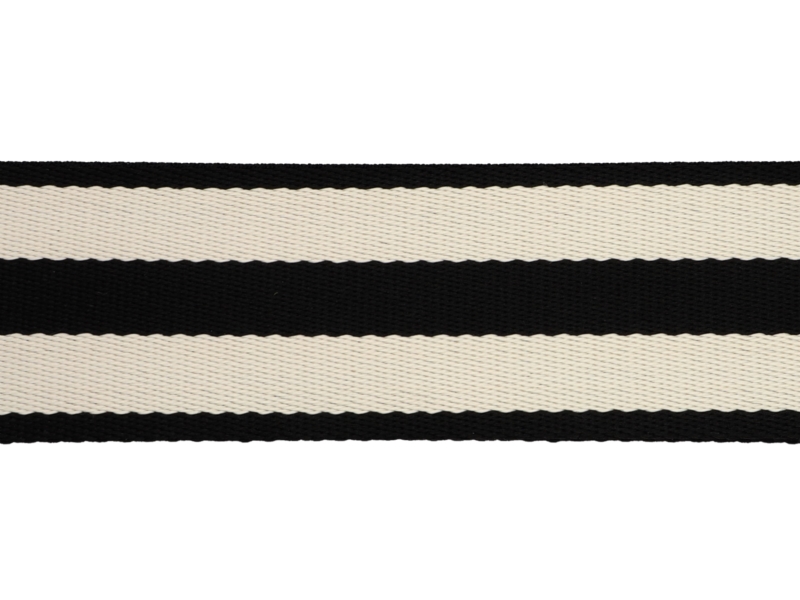 POLYCOTTON TRAGBAND  1,40 (+/- 0,05) MM (15) MARINEBLAU UND WEISS 50 YD