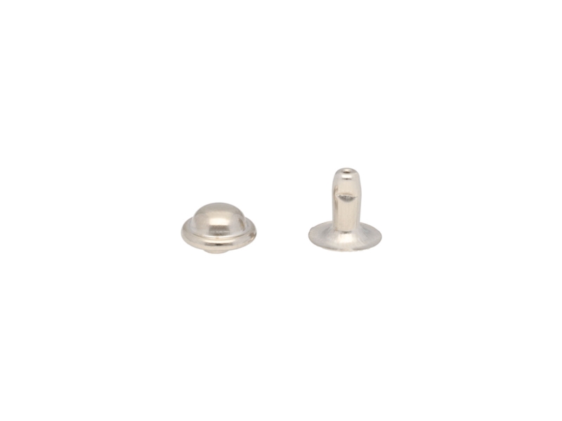 METAL RIVET ONE-SIDED HAT 12/10/10 MM NICKEL 200 PCS