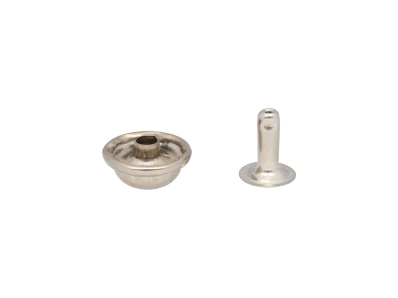 METAL RIVET ONE-SIDED HAT 12/8/10 MM NICKEL 200  PCS
