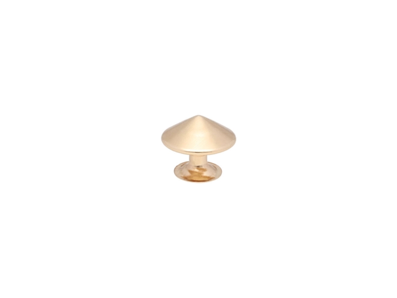 METAL RIVET ONE-SIDED CONE 12/8/10MM LIGHT GOLD 200 PCS