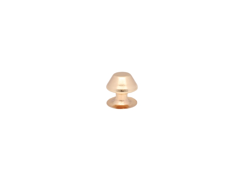 METAL RIVET ONE-SIDED VOLCANO 12/10/10 MM LIGHT GOLD 200 PCS