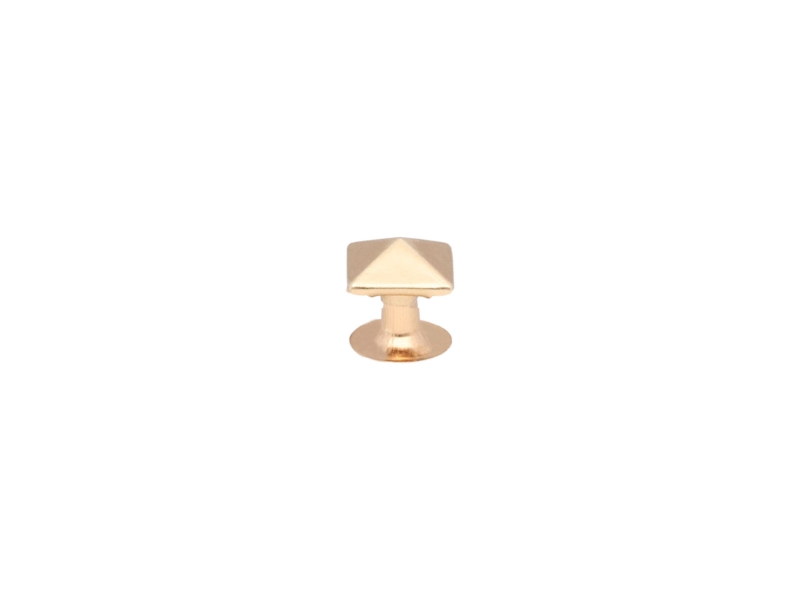 METAL RIVET ONE-SIDED  PYRAMID 8/8/8MM LIGHT  GOLD 200 PCS