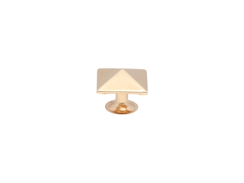 METAL RIVET ONE-SIDED PYRAMID 12/8/10 MM LIGHT GOLD 200 PCS