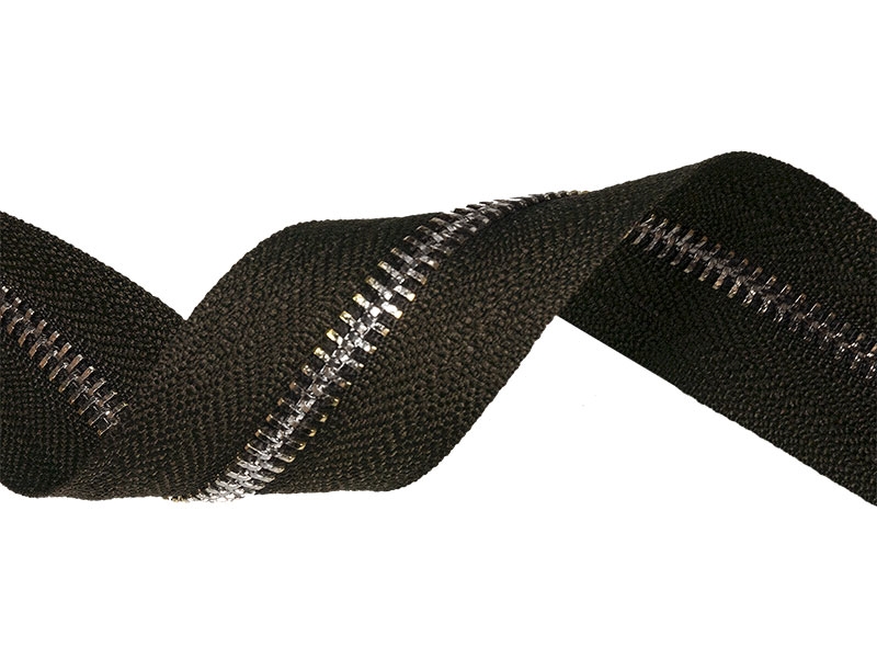 Metal slider strap 5 (141) dark brown glossy nickel