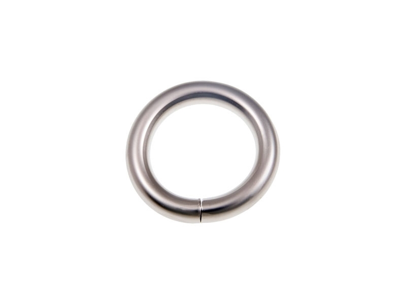 EXTRA MATT METALLRING 25/6 MM  NICKELMATT DRAHT 100   ST.