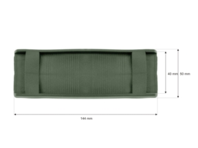 Naramiennik plastikowy 40/144 mm oliwkowy
