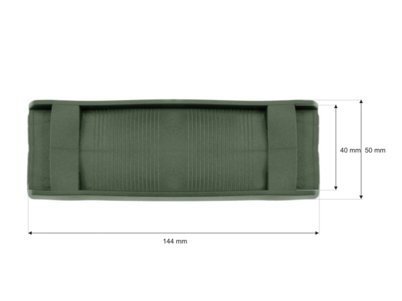 Naramiennik plastikowy 40/144 mm oliwkowy