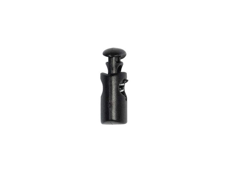 Plastic string stopper 4/5 mm (305-3039) single kornel černý 100 ks