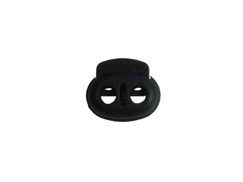 Plastic  string stopper 3 mm double černý 500 ks